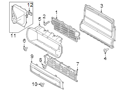 Image of Radiator Support Air Deflector (Front, Lower) image for your 2018 Jaguar XJ   