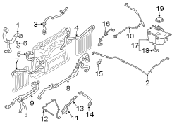 Image of Radiator Coolant Hose (Upper) image for your 2017 Jaguar F-Pace  Prestige Sport Utility 