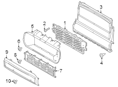 Image of Radiator Support Air Deflector (Lower) image for your 2017 Jaguar XJ   