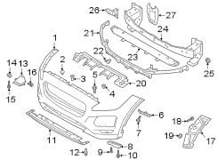 Image of Bumper Cover Stay (Upper) image for your Jaguar