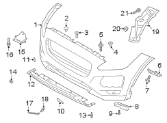 Image of Radiator Support Splash Shield (Front, Lower) image for your 2014 Jaguar XFR-S   