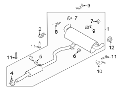 Image of Exhaust System Hanger (Rear) image for your 2021 Jaguar F-Pace  300 Sport 