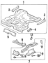 Floor Pan Bracket (Right, Front, Rear)