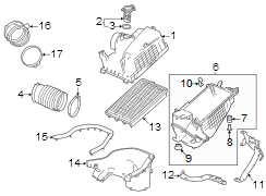 Engine Air Intake Hose (Upper)