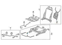 Power Seat Wiring Harness (Right, Front)