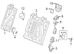 Folding Seat Latch (Left, Lower)