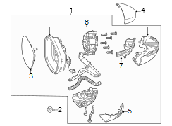 Door Mirror Cover (Right, Upper)