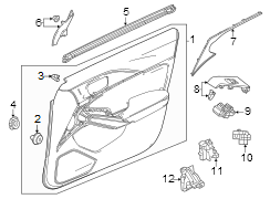 Door Interior Trim Panel (Left, Front)