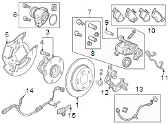 Wheel Bearing and Hub Assembly (Rear)