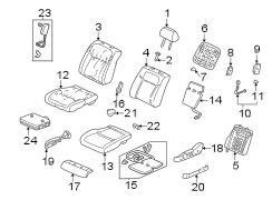 SEATS & TRACKS. FRONT SEAT COMPONENTS.