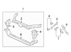 RADIATOR SUPPORT.