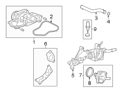 Engine Coolant Outlet Flange