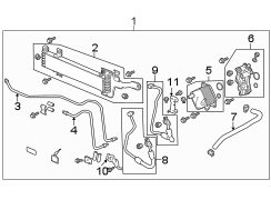 Transmission Oil Cooler Line Bracket (Lower)