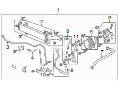 Transmission Oil Cooler Line Bracket (Upper)