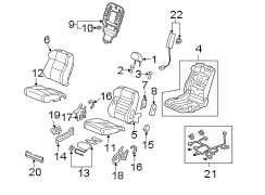 SEATS & TRACKS. FRONT SEAT COMPONENTS.