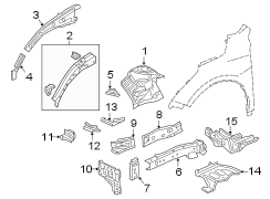 Fender Apron Reinforcement (Front)