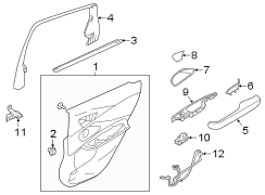 Door Interior Trim Panel (Right, Rear)