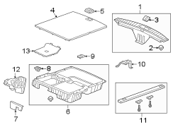 Trunk Floor Storage Box (Rear)