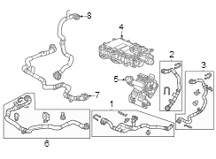 AUXILIARY heater. MODULE, BATTERY HEATER. Water manifold. 