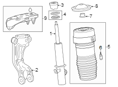 Air Spring valve. VALVE. SPNG. (Front). Included with: Spring. 