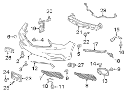 FRONT BUMPER. BUMPER & COMPONENTS.