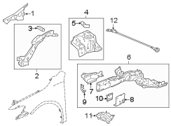 FENDER. STRUCTURAL COMPONENTS & RAILS.