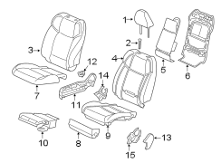 SEATS & TRACKS. PASSENGER SEAT COMPONENTS.