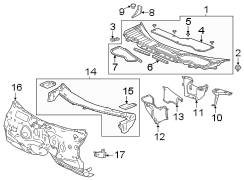 Instrument Panel Air Duct Bracket