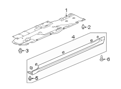 Floor Pan Splash Shield (Left, Front)