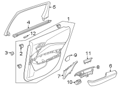 Door Interior Trim Panel (Right, Rear)