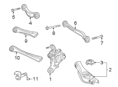 Rear suspension. Suspension components.