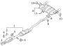 Diagram EXHAUST SYSTEM. EXHAUST COMPONENTS. for your Mazda