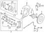 Diagram FRONT SUSPENSION. BRAKE COMPONENTS. for your Mazda