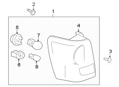 Image of Tail Light Assembly (Left, Rear) image for your 2009 Mazda MX-5 Miata  Grand Touring Convertible 