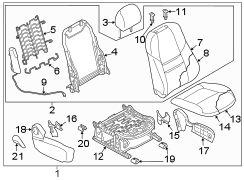 Image of Seat (Front, Lower) image for your 2022 Mazda CX-5 2.5L SKYACTIV A/T AWD 2.5 S Carbon Edition Sport Utility 