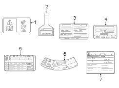 Image of Tire Information Label image for your Mazda