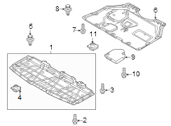 Image of Radiator Support Splash Shield (Front) image for your 2020 Mazda CX-5  Touring Sport Utility 