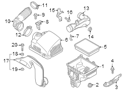 Image of Engine Air Intake Hose (Front) image for your 2017 Mazda MX-5 Miata  RF Grand Touring Convertible 