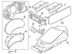 Image of Instrument Cluster image for your 2021 Mazda MX-5 Miata 2.0L SKYACTIV M/T RF 100th Anniversary Special Edition Convertible 