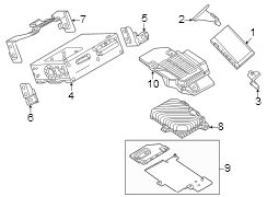Diagram Instrument panel. Sound system. for your Mazda