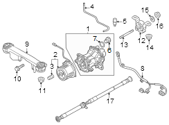 Image of Differential Vent Hose image for your 2021 Mazda CX-5  Carbon Edition Turbo Sport Utility 