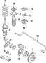 Image of Suspension Strut (Right) image for your 1990 Mazda MX-6   