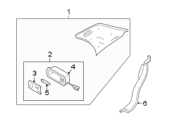 Image of Reading Light image for your 2017 Mazda MX-5 Miata  Club Convertible 