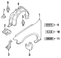 Diagram EXTERIOR TRIM. FENDER & COMPONENTS. for your 2016 Mazda 3