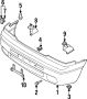 Diagram FRONT BUMPER. BUMPER & COMPONENTS. for your 2022 Mazda CX-5