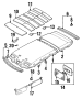 Diagram INTERIOR TRIM. for your 1996 Mazda