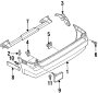 Diagram REAR BUMPER. BUMPER & COMPONENTS. for your 2001 Mazda Miata
