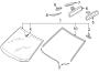Diagram MOLDINGS. WINDSHIELD GLASS. for your 2009 Mazda CX-9