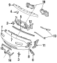 Image of Bumper Cover Bracket. Plate, Set NO.1. (Left) image for your Mazda RX-7  