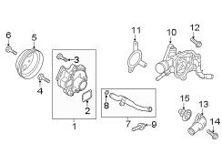 Image of Engine Coolant Pipe image for your Mazda